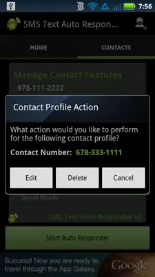 SMS Text Auto Responder v3 android App screenshot 1