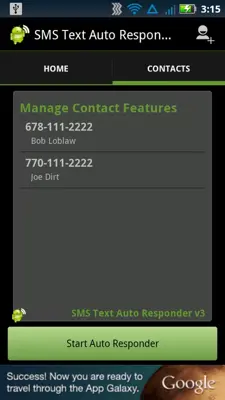 SMS Text Auto Responder v3 android App screenshot 6